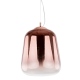 Lampa wisząca szklana w kolorze miedzi 33cm Italux