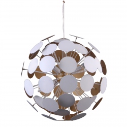 Mailone biała złota lampa wisząca 50cm