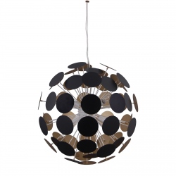Mailone czarna złota lampa wisząca 50cm