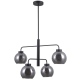 Poggi lampa wisząca z czterema dymionymi kloszami 75cm Italux