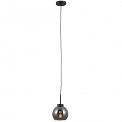 Poggi lampa wisząca z dymionym kloszem 15cm