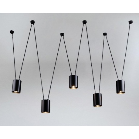 Viwin 9023 Dohar nowoczesna lampa sufitowa z pięcioma reflektorami GU10 111mm Shilo