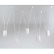 Viwin 9023 Dohar nowoczesna lampa sufitowa z pięcioma reflektorami GU10 111mm Shilo