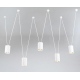 Viwin 9023 Dohar nowoczesna lampa sufitowa z pięcioma reflektorami GU10 111mm Shilo