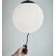 HERE lampa Wisząca z białym kloszem z włącznikiem Markslojd