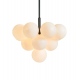 MERLOT lampa Wisząca z biały kloszami czarna 56cm Markslojd