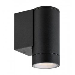 PIPE Kinkiet reflektor Czarny IP44 świeci w dół