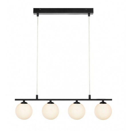QUATTRO lampa Wisząca z czterema kloszami Czarna Markslojd