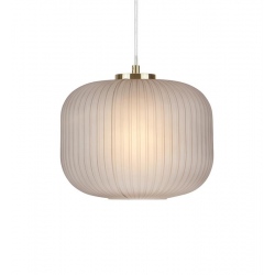 SOBER lampa Wisząca Mosiądz dymiony klosz