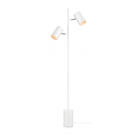TWIN lampa Podłogowa Biała z dwoma reflektorami Markslojd