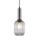 Antiola lampa wisząca stal satyna ze szklanym przezroczystym kloszem średnica 15cm Italux