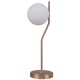 Carimi lampa stołowa złota z białym szklanym kloszem wys 60cm Italux