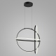 Cerrila lampa wisząca LED czarna geometryczna Italux