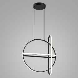 Cerrila lampa wisząca LED czarna geometryczna
