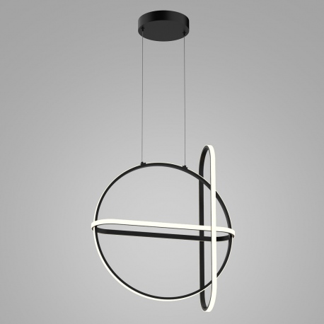 Cerrila lampa wisząca LED czarna geometryczna Italux
