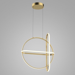 Cerrila lampa wisząca LED złota geometryczna