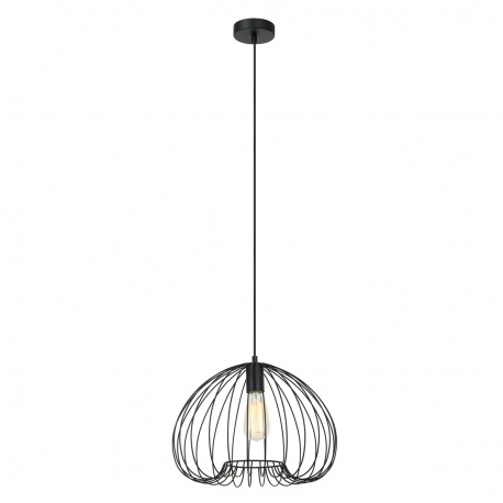 Meddi lampa wisząca czarna druciana 38cm Italux