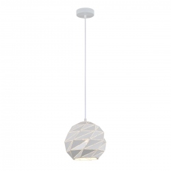 Palermo biała geometryczna lampa wisząca 23cm