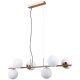 Raddi lampa wisząca złota z kloszami szklanymi 91cm Italux