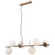 Raddi lampa wisząca złota z kloszami szklanymi 91cm Italux