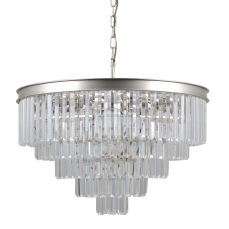 Verdes lampa wisząca kryształowa 67cm srebrna Italux
