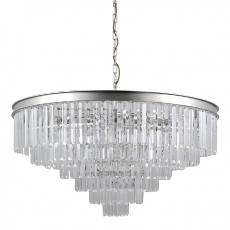 Verdes lampa wisząca kryształowa 85cm srebrna Italux