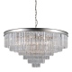 Verdes lampa wisząca kryształowa 85cm srebrna Italux