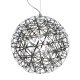 Italux Adriana wisząca lampa kula metalowa 50cm LED