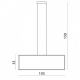 Edo Vertical LED lampa wisząca poziomy prostokąt 103x33cm Ramko