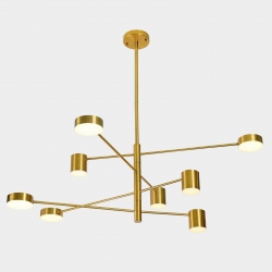 Remdal LED lampa wisząca 140cm miedziana rurki