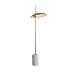 Vilai lampa podłogowa złota marmur 139cm wys