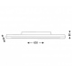 Otaru plafon LED IP 54 listwa sufitowa 60cm czarny biały Shilo