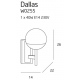 Dallas kinkiet czarny MAXLight