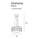 Diamante lampa wisząca mała 38 cm MAXLight