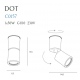 Dot plafon czarny MAXLight