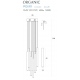 Organic lampa wisząca 10x złota mała ściemnialna MAXLight