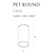 Pet plafon round new czarny MAXLight