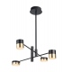 Puma lampa wisząca led 4x 7w bk gd MAXLight