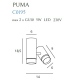 Puma plafon 1 gu10 MAXLight