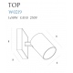 Top kinkiet czarny MAXLight