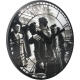 Kiss me in Paris zegar soczewkowy czarny 39cm NeXtime