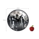 Kiss me in Paris zegar soczewkowy czarny 39cm NeXtime