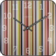 Smithy Dome Square zegar kolorowy szklany 35x35cm NeXtime