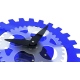 Moving Gears zegar tworzywo niebieski 35cm NeXtime