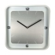 Square Wall zegar drewniany metal szkło 40x40cm NeXtime