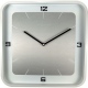 Square Wall zegar drewniany metal szkło 40x40cm NeXtime