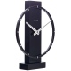 Carl Small zegar drewniany metalowy czarny 34x27cm NeXtime