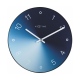 Gradient zegar szklany niebieski 40cm NeXtime