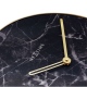Marble zegar szkło marmurowe czarne 40cm NeXtime
