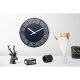 Motion Roman Number zegar czarny metalowy 30cm NeXtime
